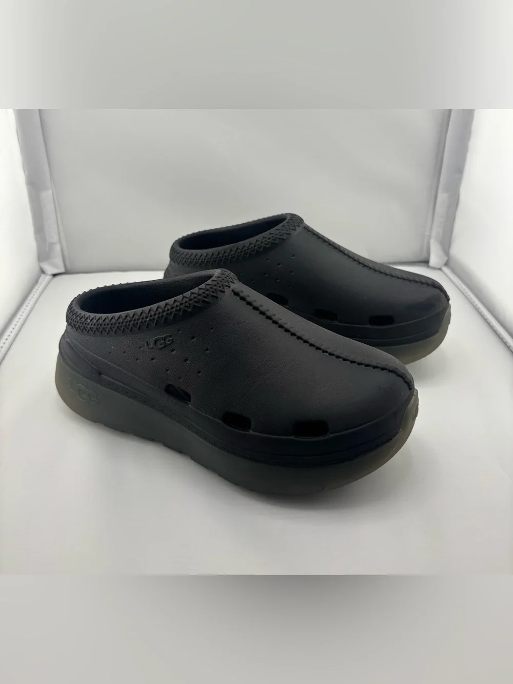 UGG Black Slip-On Foam Clogs